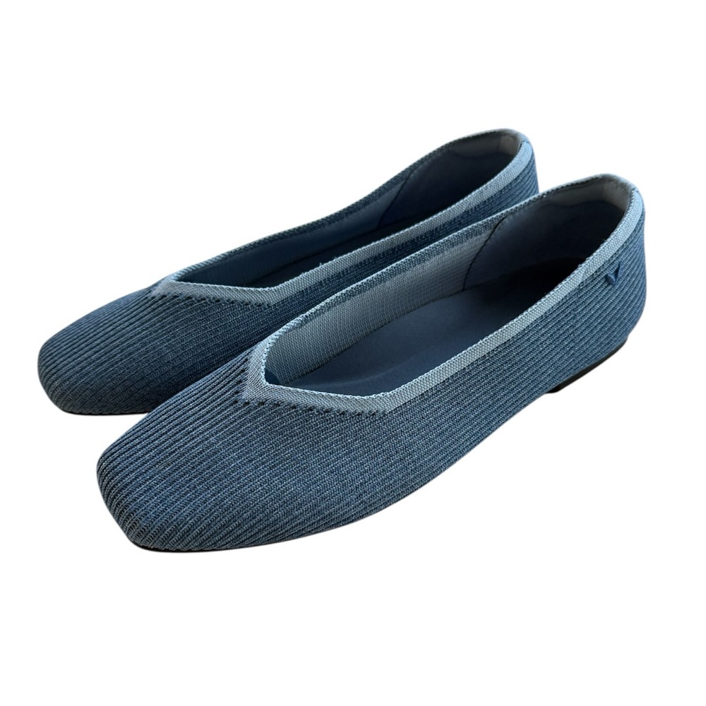 Vivaia Margot Women’s Shoes Slip On Square Toe Light Blue